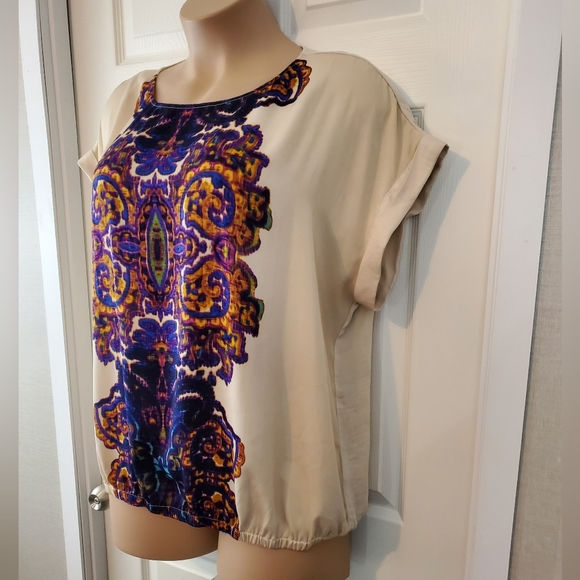 Liz Claiborne Graphic Dolman Top - Picture 3 of 8